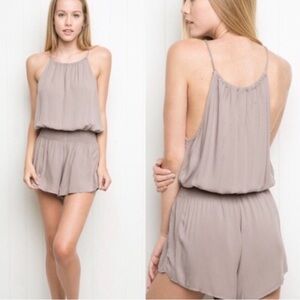 Brandy Melville Purple Halter Romper